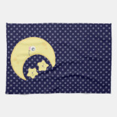 Kawaii Moon et Stars Serviette de cuisine (Horizontal)