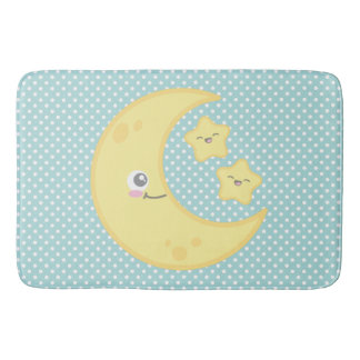 Kawaii Moon & Stars Bath Mat