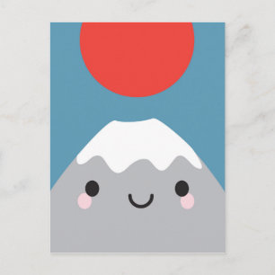Kawaii Mt Fuji San Briefkaart