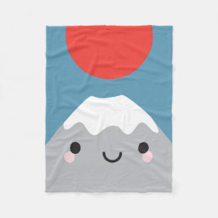 Kawaii Mt Fuji San Fleece Deken