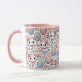 Kawaii Mug de chat de Pâques - Cute Kitty OEufs co (Gauche)
