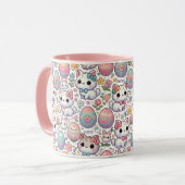 Kawaii Mug de chat de Pâques - Cute Kitty OEufs co (Devant gauche)