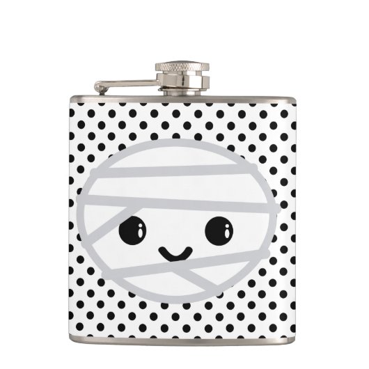 Kawaii Mummy Flask Heupfles (Voorkant)