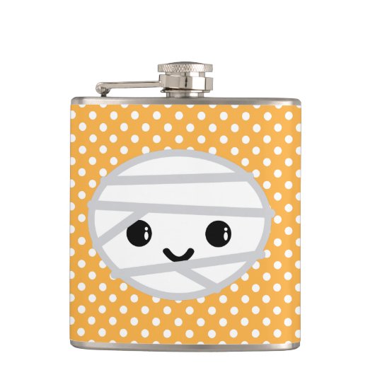 Kawaii Mummy Flask Heupfles (Voorkant)