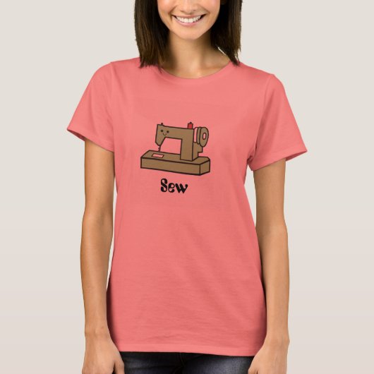 Kawaii naaimachine T-Shirt (Voorkant)