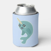 Kawaii Narwhal Blikjeskoeler (Blikje Voorkant)