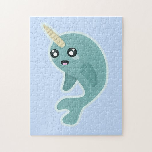 Kawaii Narwhal Legpuzzel (Verticaal)