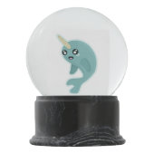 Kawaii Narwhal Sneeuwbol (Achterkant)
