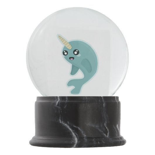 Kawaii Narwhal Sneeuwbol (Voorkant)