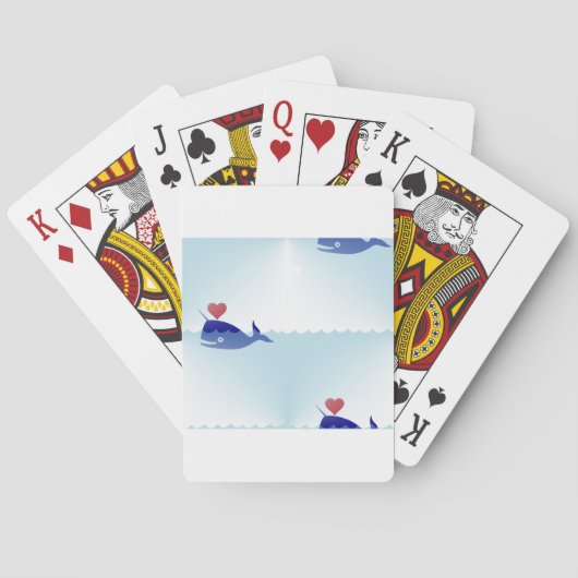 kawaii narwhal speelkaarten (Achterkant)