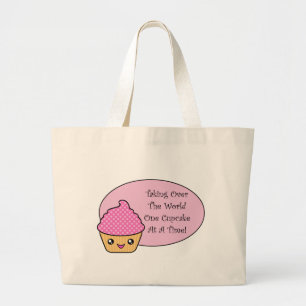 Kawaii neemt de wereld over grote tote bag