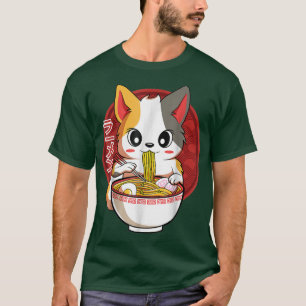Kawaii Neko katten Japans Ramen Noodles Gift T-shirt