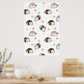 Kawaii Neko Nigiri Poster (Keuken)