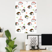 Kawaii Neko Nigiri Poster (Thuiskantoor)