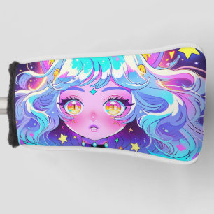 Kawaii Neon Cat Fursona Furry Anime Meisje Golfheadcover