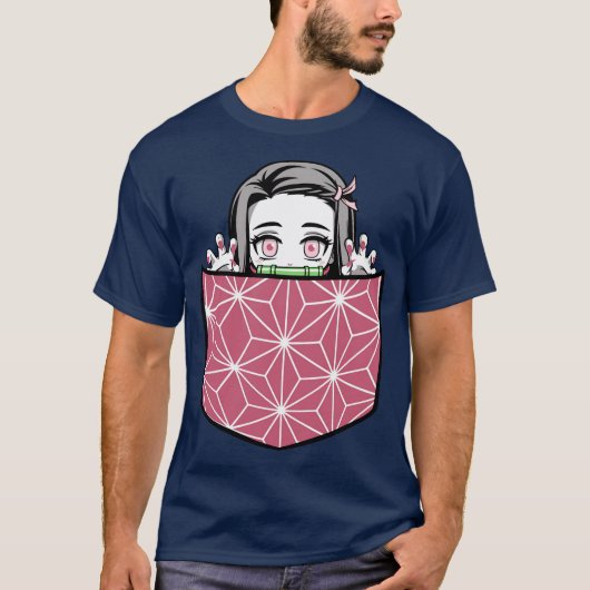 Kawaii Nezuko in mijn zak T-shirt (Voorkant)