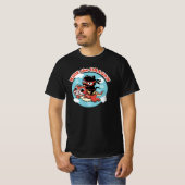 Kawaii Ninja Cat | Ride the Dragon T-shirt (Voorkant volledig)