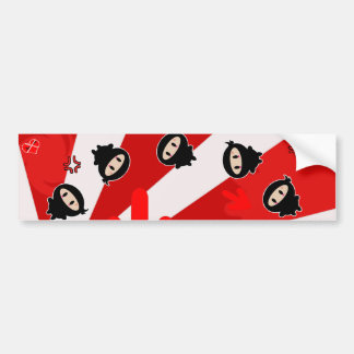 Kawaii Ninja Flipz Bumpersticker