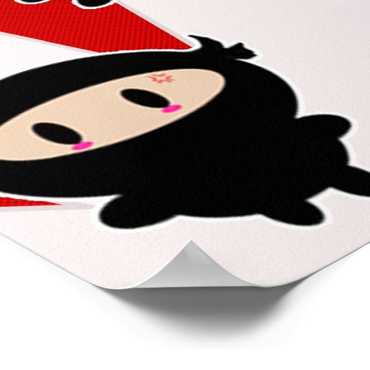 Kawaii Ninja Flipz Print (Hoek)
