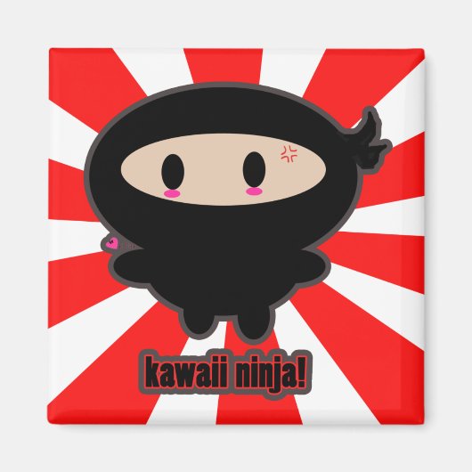 Kawaii Ninja Magnet Magneet (Voorkant)