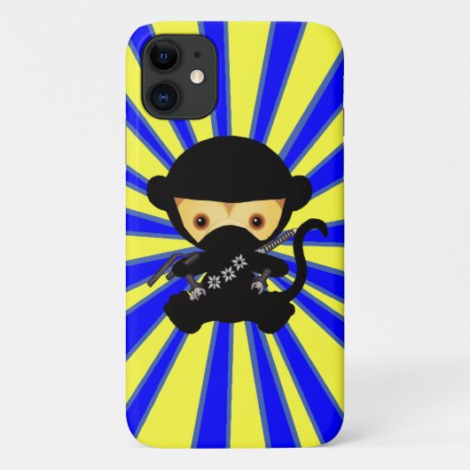 Kawaii Ninja Monkey Case-Mate iPhone Case (Achterkant)