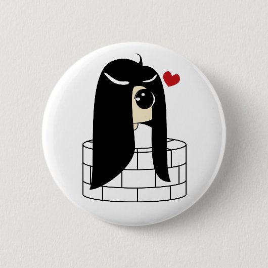 Kawaii no Sadako Ronde Button 5,7 Cm (Voorkant)