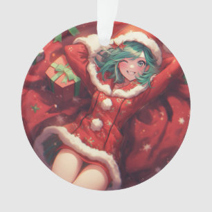 Kawaii Noël présente des cadeaux Père Noël Anime G