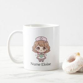 Kawaii Nurse Mug – Pastel Cute Chibi Nurse Coffee  Koffiemok