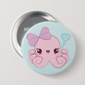Kawaii Octopus Button (Voorkant /achterkant)
