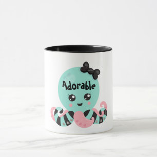 Kawaii Octopus Design Mok