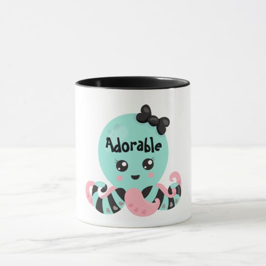 Kawaii Octopus Design Mok (Midden)
