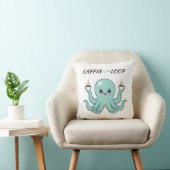 Kawaii Octopus Pillow - Caffin Loop Coffee Vibes Kussen (Stoel)