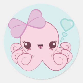 Kawaii Octopus Stickers