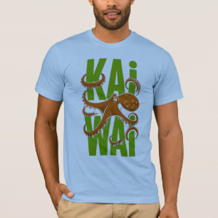 Kawaii Octopus T-Shirt in Japanse Stijl met Illust