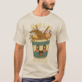 Kawaii Oishii Ramen – Mooie Japanse Noedelbeker T-shirt