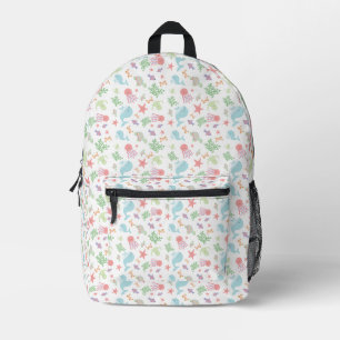 Kawaii Onder de Zee Baby Shower Neutrale Pastel Bedrukte Rugzak