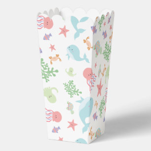 Kawaii Onder het Baby shower Zee Neutrale pasta Bedankdoosjes