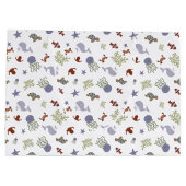 Kawaii onder het Zee Baby shower Neutraal Groot Cadeauzakje (Achterkant)