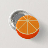 Kawaii Oranje Ronde Button (Voorkant /achterkant)