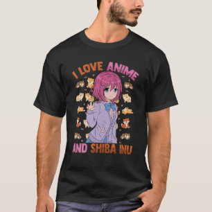 Kawaii otaku - ik hou van Anime en Shiba Inu - Cut T-shirt