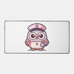 Kawaii Owl as a Nurse Bureaumat