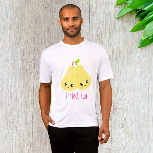 Kawaii Paar Peren Perfect Paar Grappige Woordspeli T-shirt
