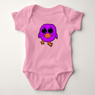 Kawaii Paarse Vogel Romper