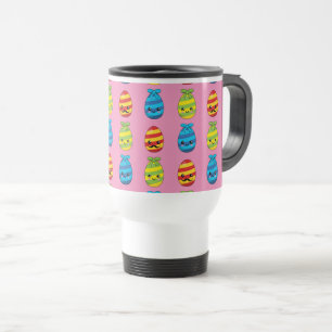 Kawaii Paaseieren met ribbons Reisbeker