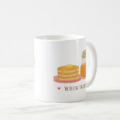 Kawaii Pancake en Maple Syrup Couple Mok (Voorkant rechts)
