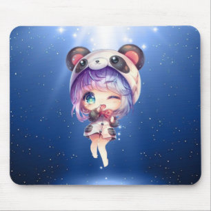 Kawaii Panda Anime Girl Muismat