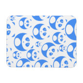 Kawaii Panda Baby Blue en WhitePattern Magneet (Horizontaal)