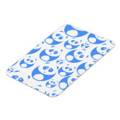 Kawaii Panda Baby Blue en WhitePattern Magneet (Linkerzijde)