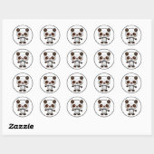 Kawaii Panda Bear_GC - Sticker (Feuille)