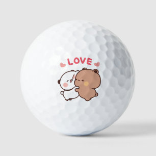 Kawaii Panda Beer, dieren verjaardagskaart voor ko Golfballen